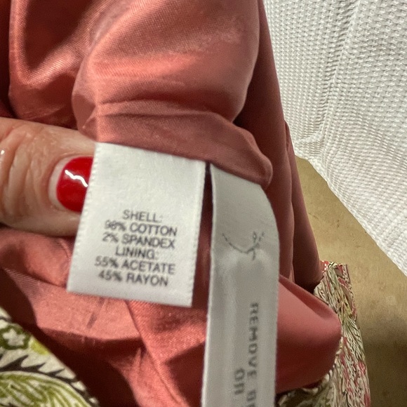 Ann Taylor Halter Dress Size 14 / 18” pit to pit and length 33” cotton, lined - Picture 10 of 13